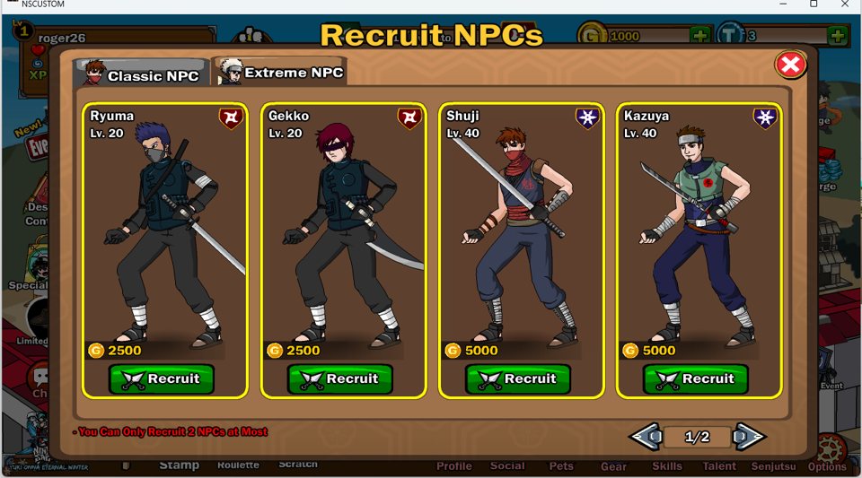 Recruit NPC